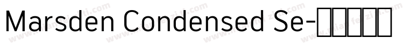 Marsden Condensed Se字体转换